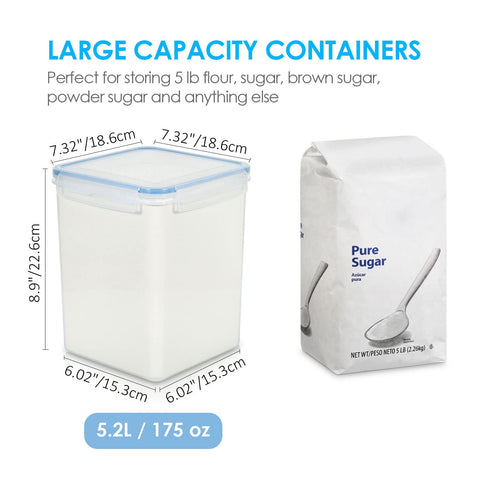 Vtopmart side-locking lids keep contents airtight and fresh