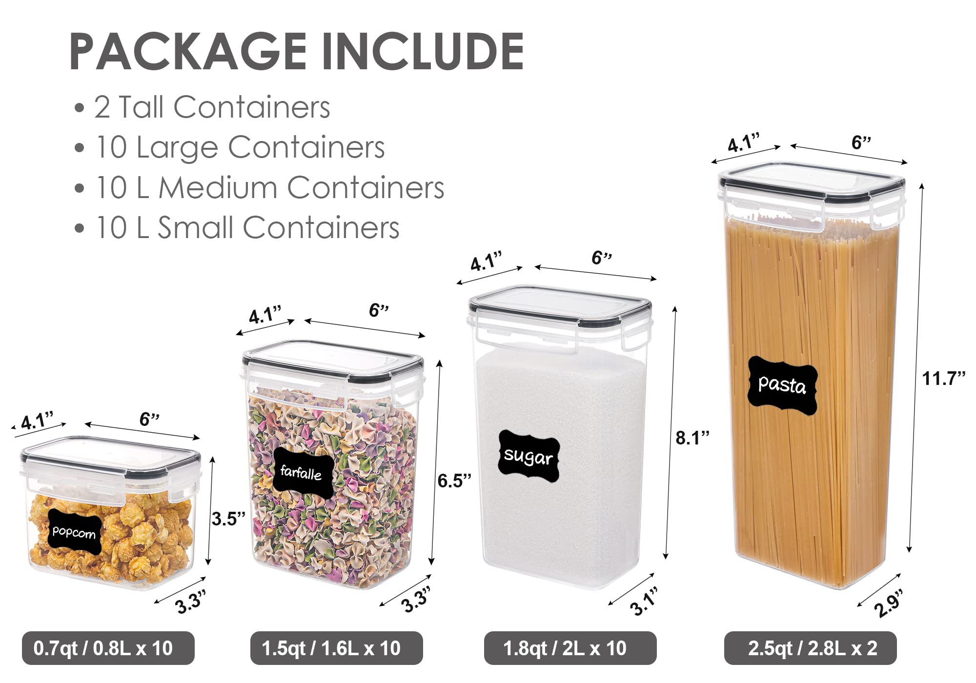 Vtopmart stackable kitchen storage containers improving cabinet space and accessibility.