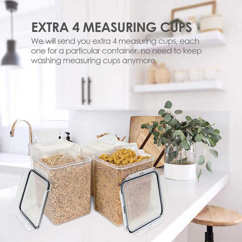 Vtopmart stackable design saves cabinet space and simplifies storage.