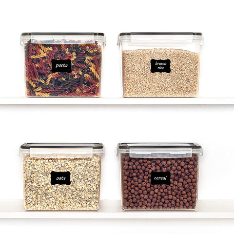 Vtopmart stackable design maximizes space in any pantry.