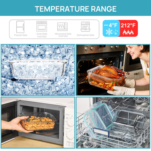Vtopmart glass resists stains and cleans easily after meals