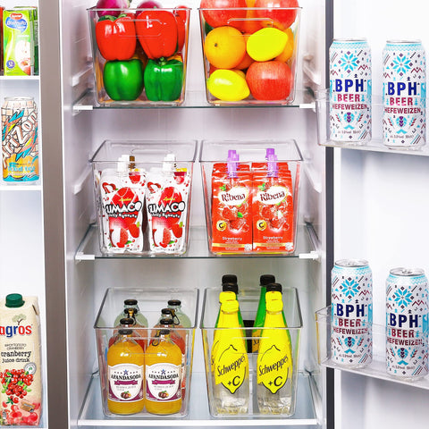 Vtopmart transparent fridge organizer offers quick access and tidy shelves