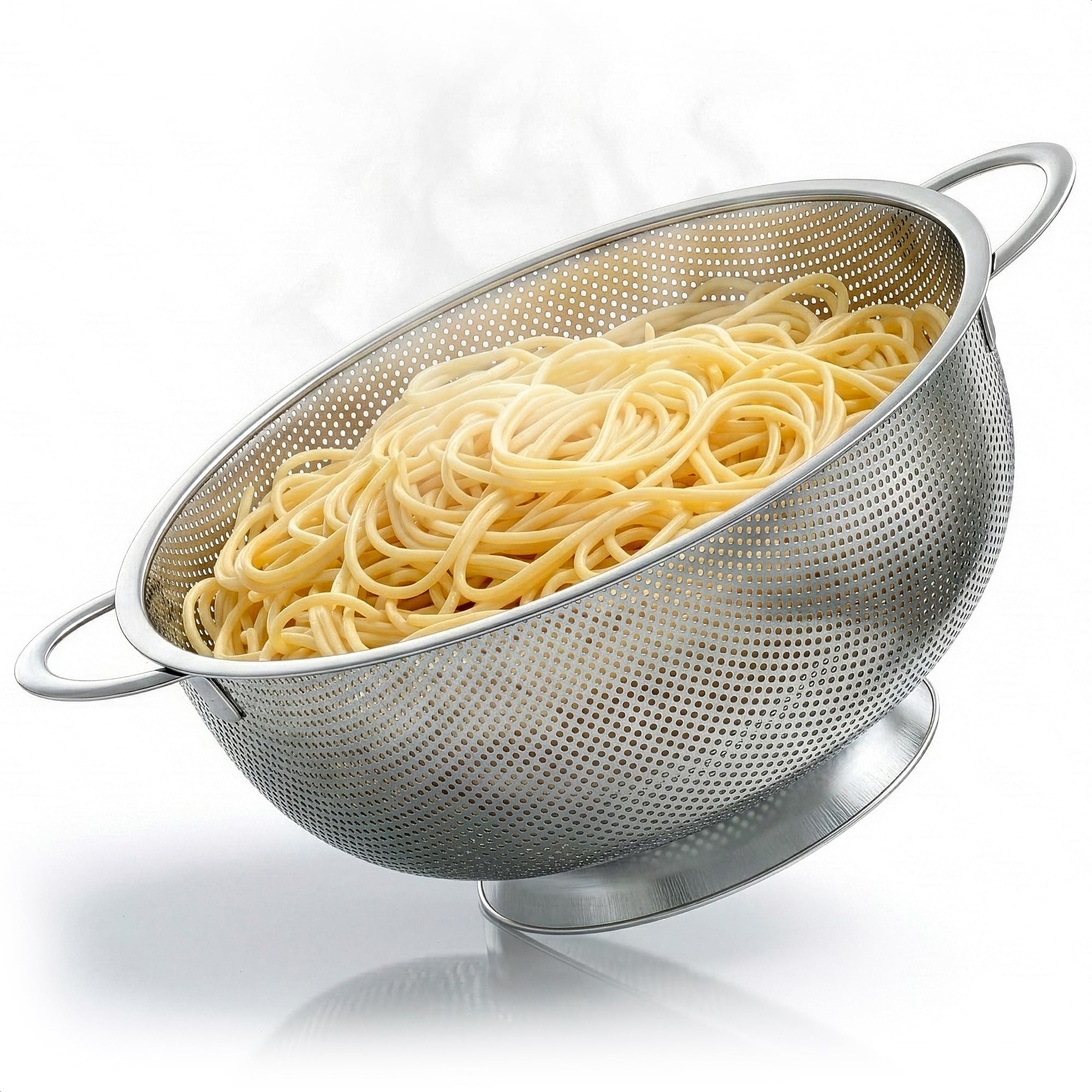 VTOWER 5Qt stainless steel colander for efficient pasta and grain draining