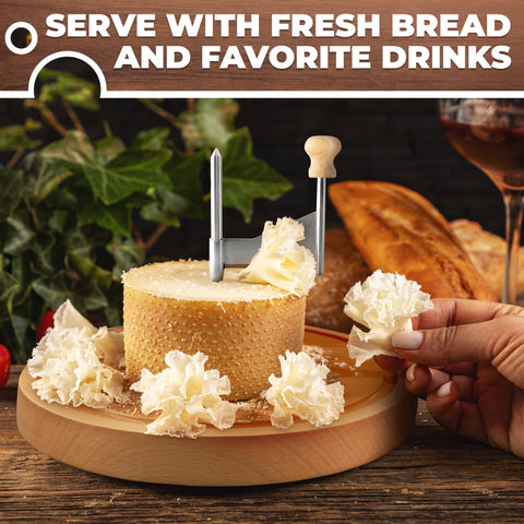 V TOWER Easy twist handle enables comfortable cheese shaving.