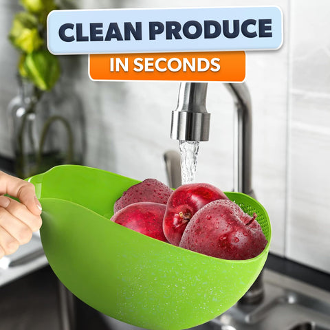 V TOWER multi-use rinse bowl suitable for rice, pasta, and produce