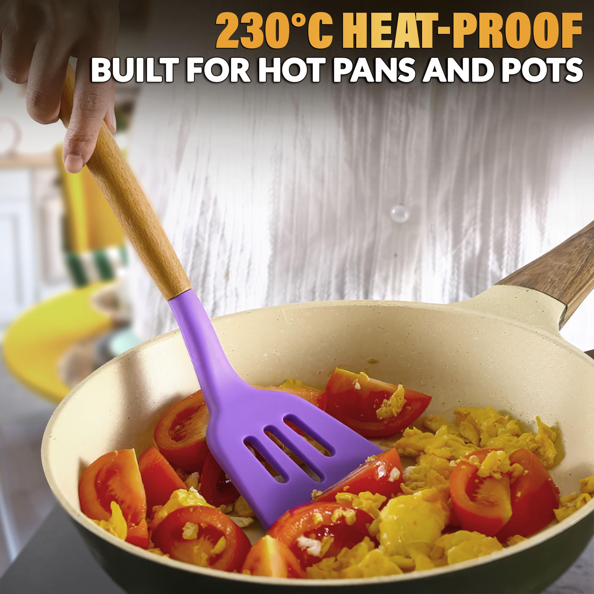 V TOWER purple-beech handle utensils offer lasting durability