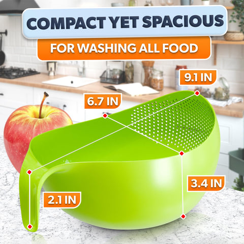 V TOWER rinse bowl with comfortable grip for easy kitchen cleaning