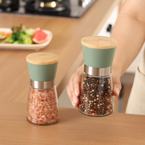 Vucchini green kitchen accessory enhances countertop aesthetics and practicality.