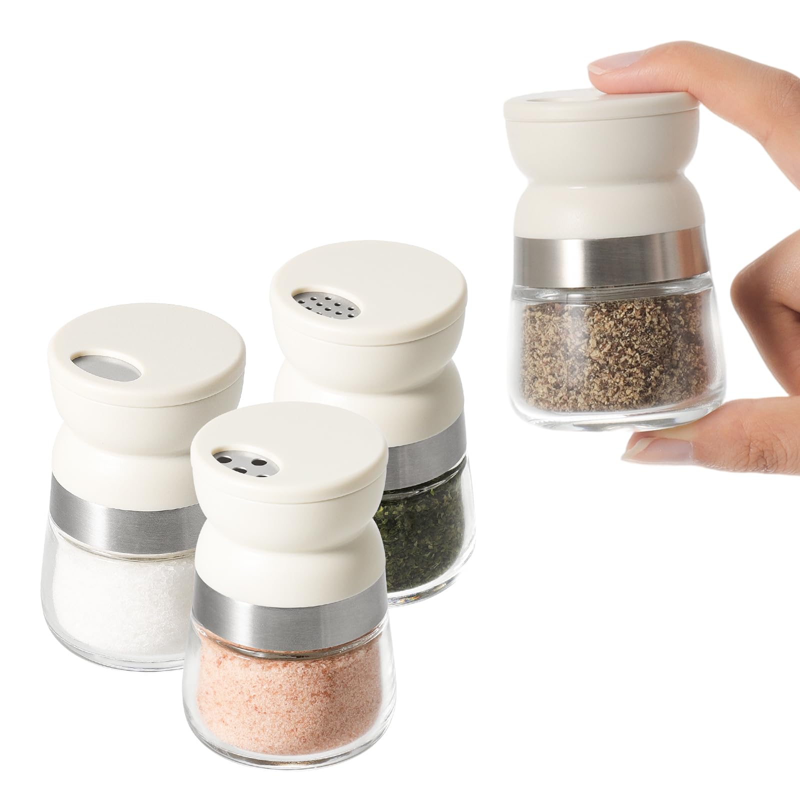 Vucchini travel shaker pocket-sized design for on-the-go seasoning.