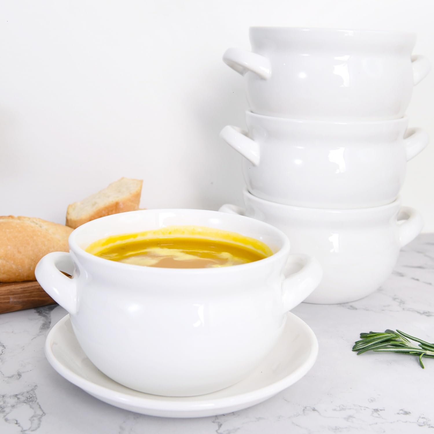 Vumdua 16-ounce bowls ideal for chili, stews, or cereals.
