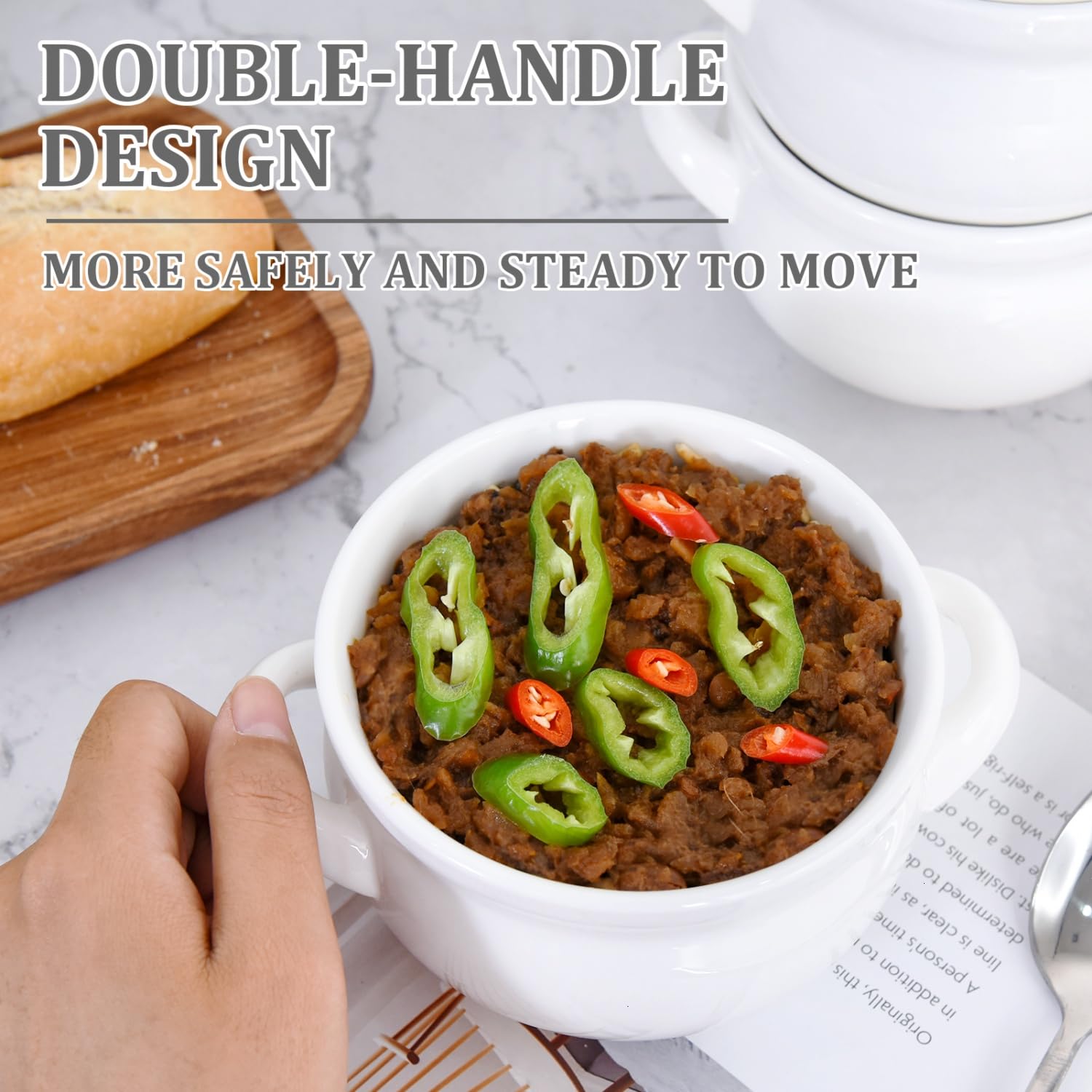 Vumdua durable glaze resists staining and daily use.
