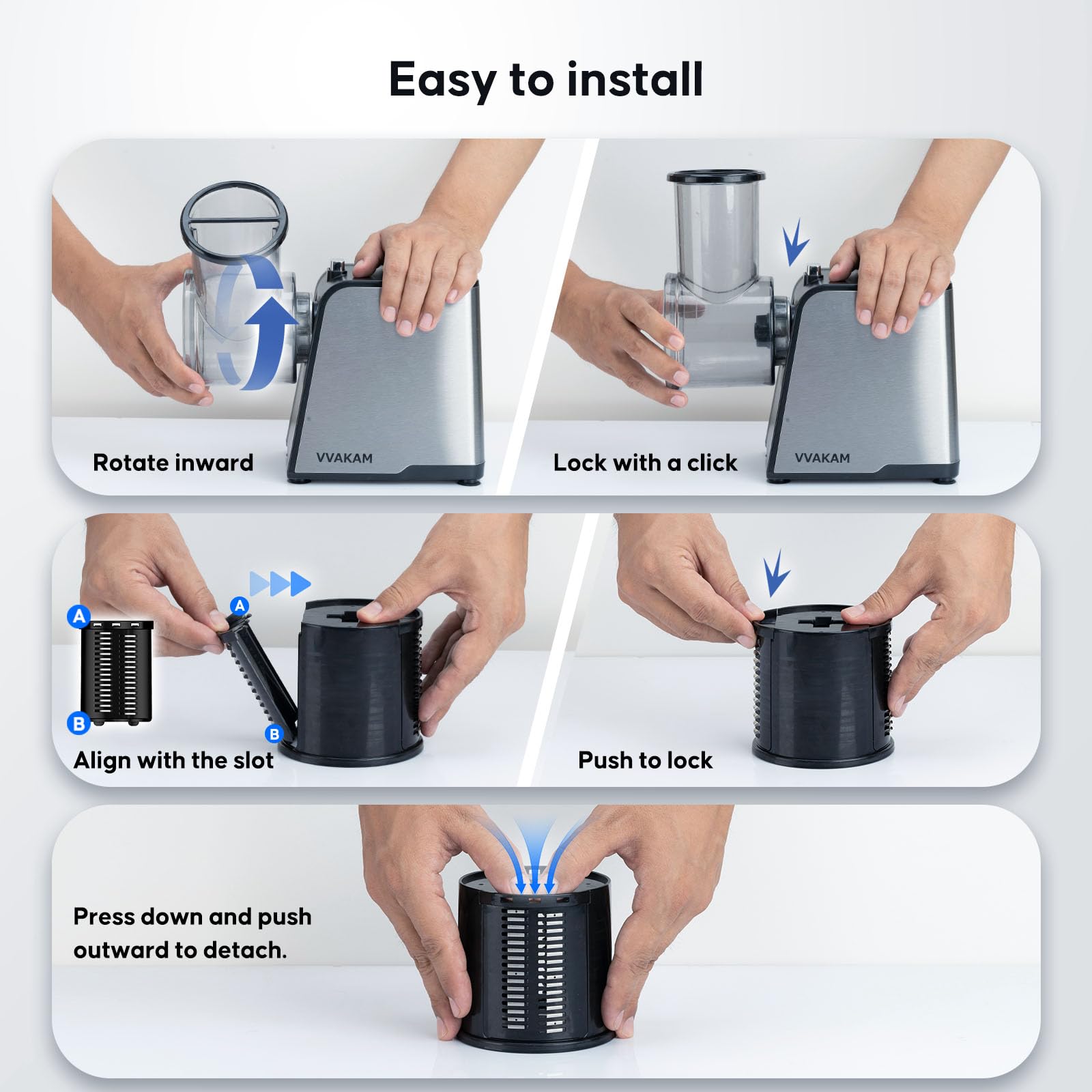 VVAKAM durable stainless steel sides support long-lasting performance.