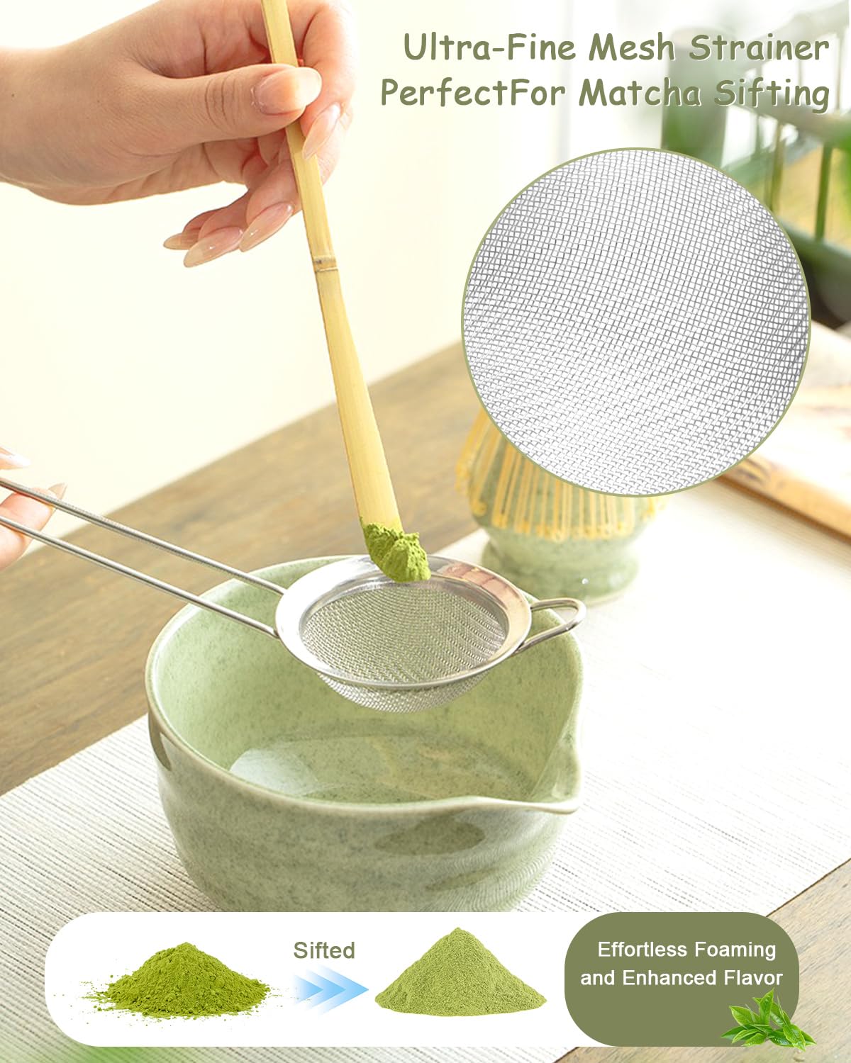 VVAKAM matcha whisk holder protects delicate tines for lasting use