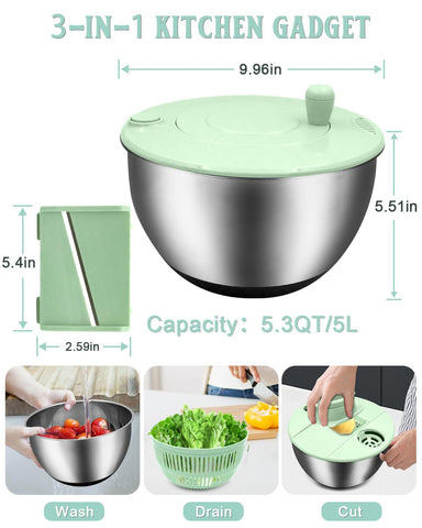 VVAKAM non-slip base keeps the spinner steady during use.