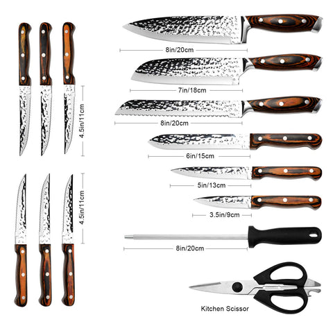 Vvwgkpk 8-inch chef knife with ultra sharp blade for precise slicing.