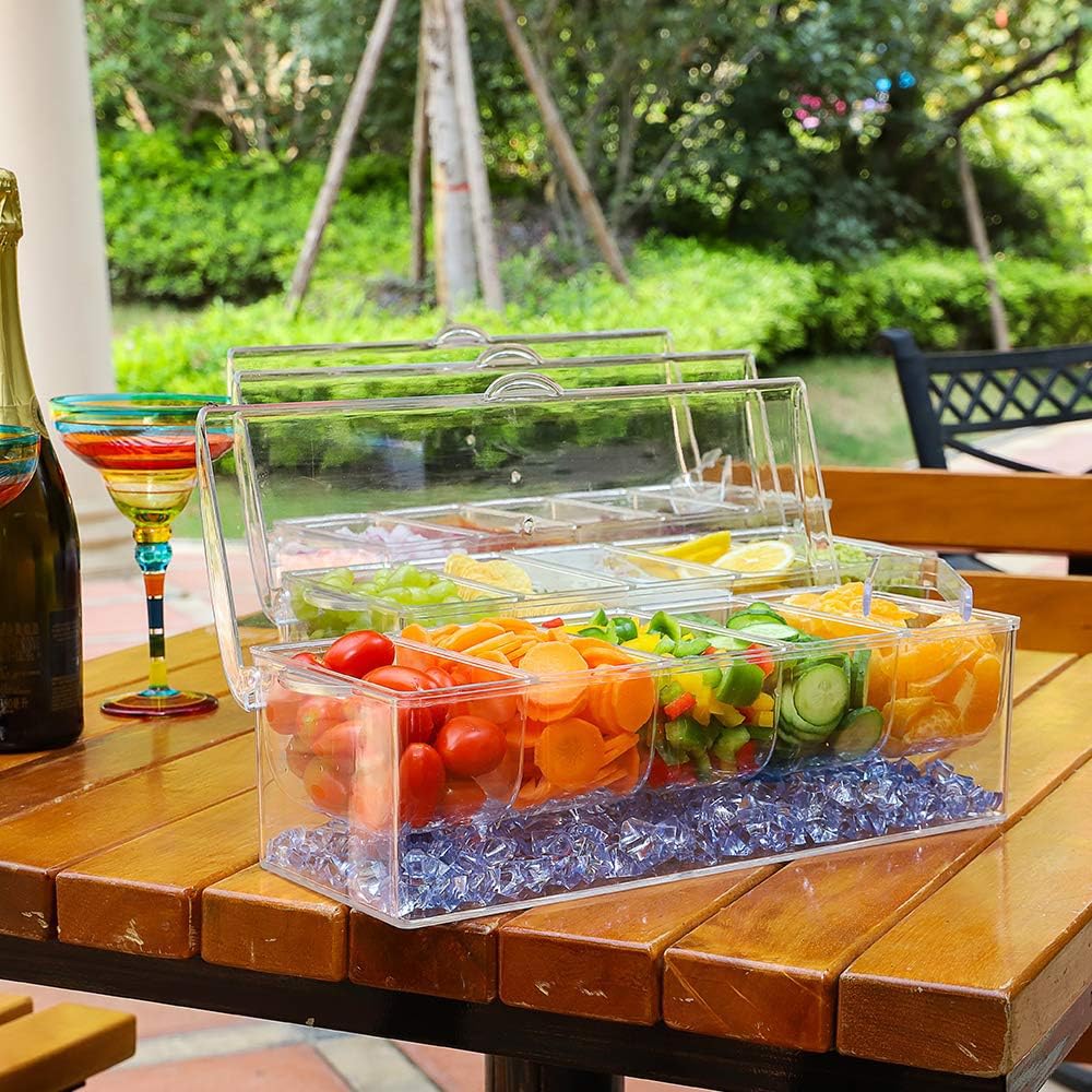 VWMYQ condiment server is dishwasher-safe for quick cleanup.