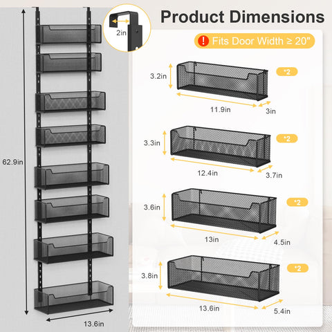 VyGrow adjustable basket spacing demonstrates customizable storage for tall bottles.