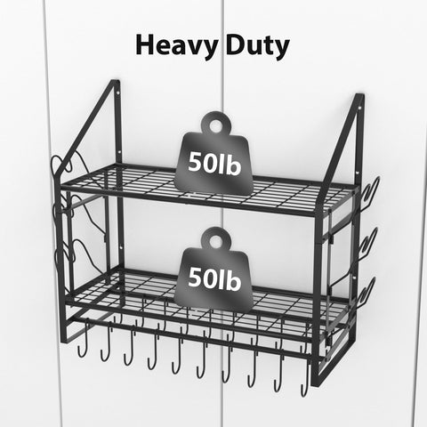 VyGrow heavy-duty steel construction for durable kitchen organization.