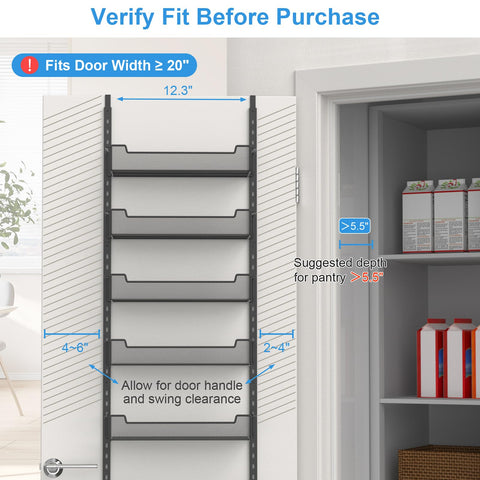 VyGrow pantry rack organizes groceries, spices, and cans with adjustable baskets.