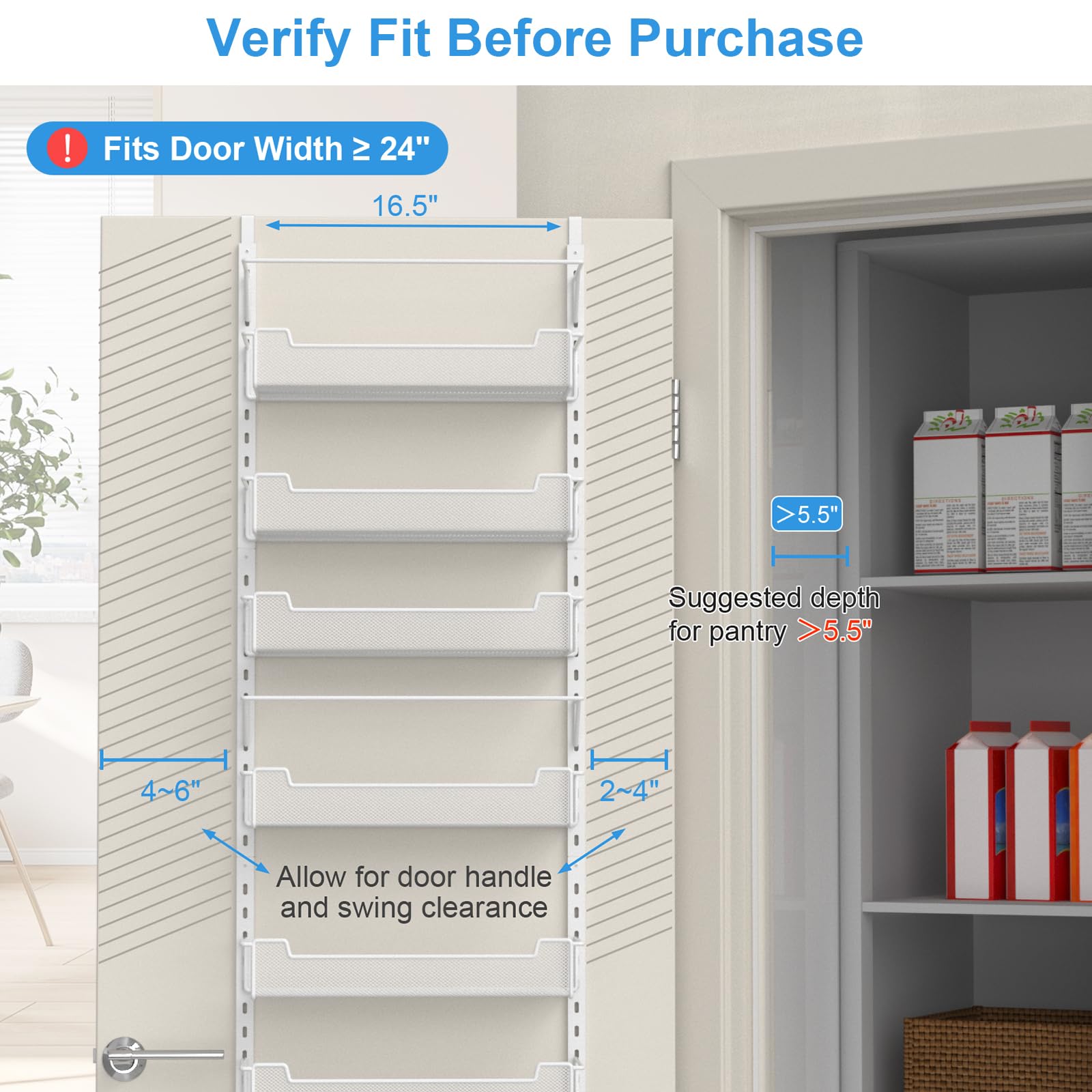 VyGrow pantry organizer in use for cans, snacks, and toiletries in a home setup