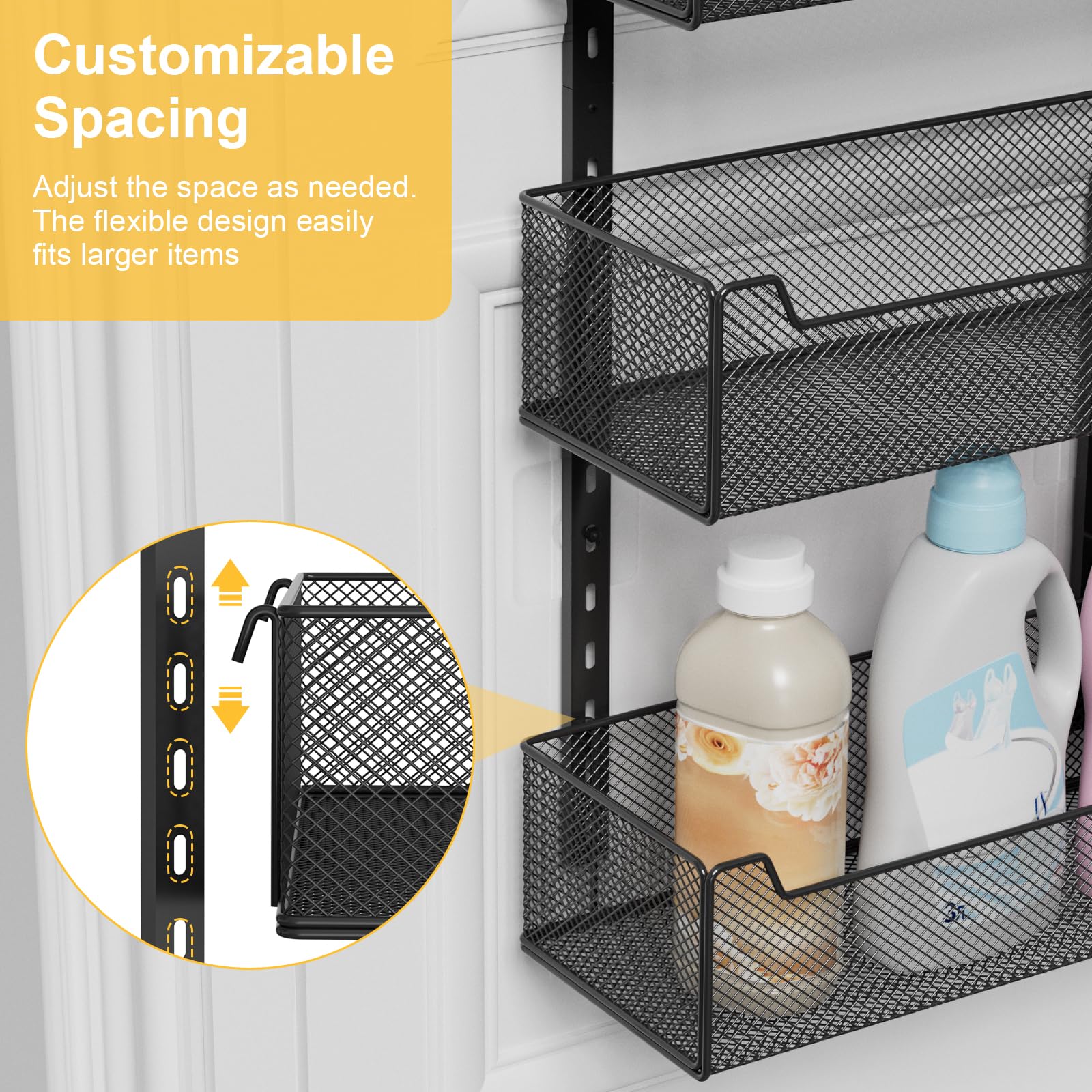 VyGrow wall-mount hardware included for robust pantry installation.