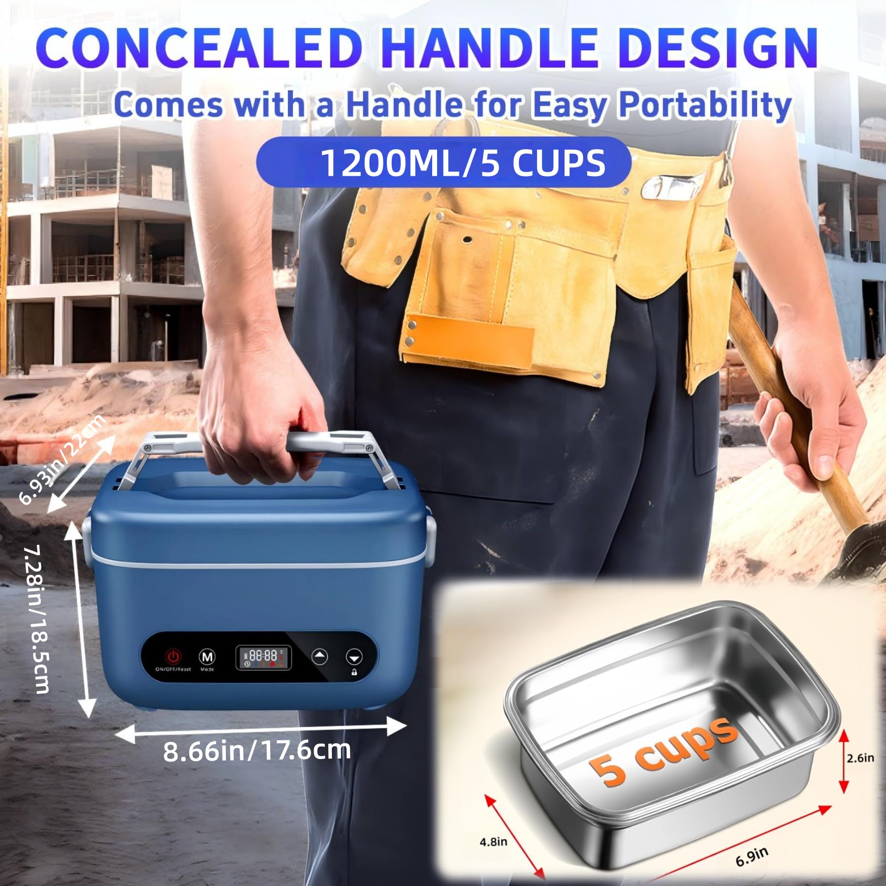 VYRALOFT lunch box used outdoors for warm meals on the go