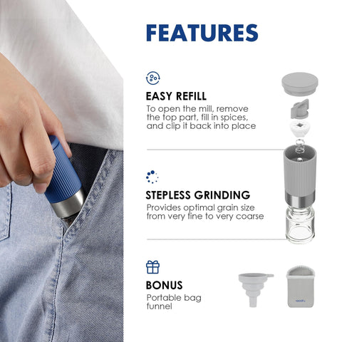 vzaahu travel spice funnel and bag helps quick transfers and organized packing during camping