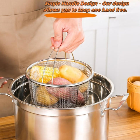 Vziokk steamer basket dishwasher safe for quick cleanup.