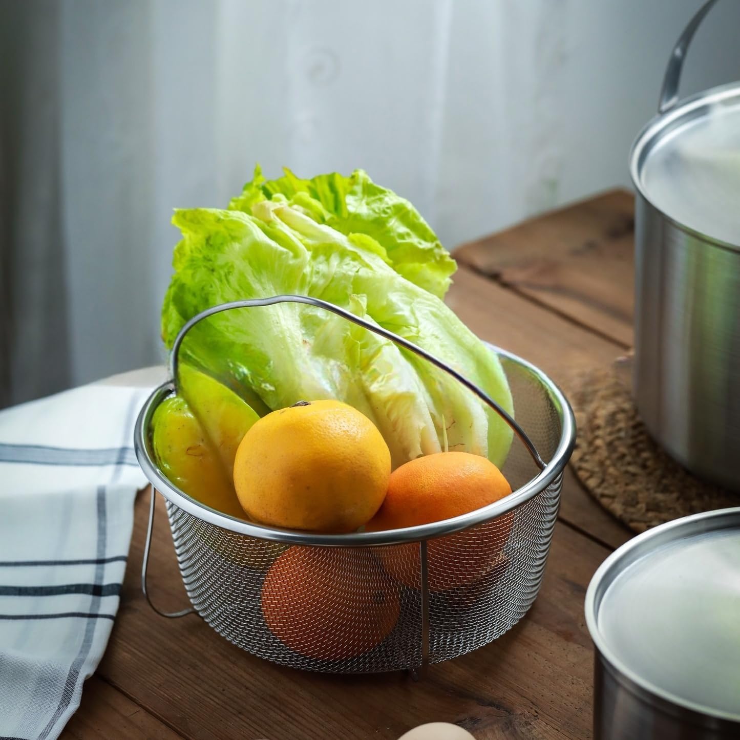 Vziokk steamer basket compatible with 6 and 8 quart Instant Pots.