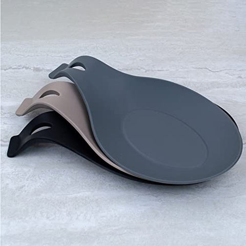 W. INNOVATIONS spoon rests, easy-clean and dishwasher-safe silicone surface.