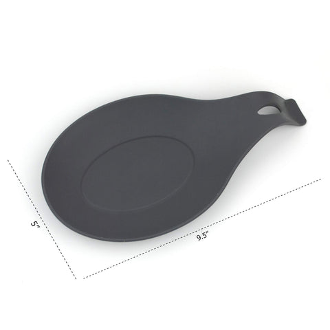 W. INNOVATIONS spoon rests close-up on stovetop showing heat-safe silicone material.