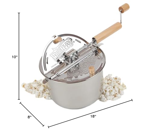 Easy cleanup after popping with wipeable surface and simple storage
