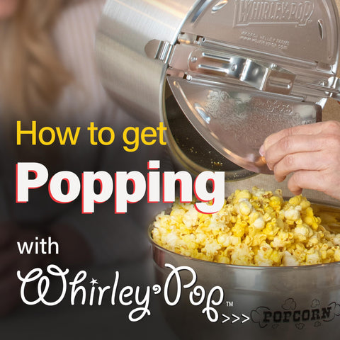 Wabash Valley Farms Whirley Pop Patented Stirring System prevents burning