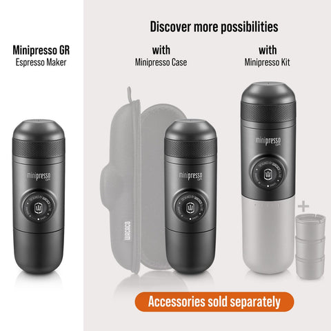 WACACO Minipresso GR compact dimensions demonstrate easy travel in any bag.
