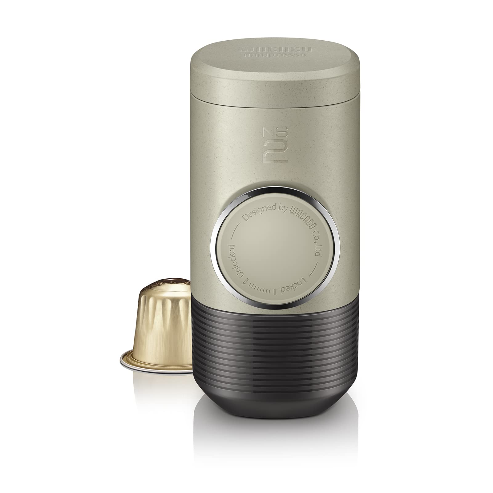 WACACO Minipresso NS2 compact-design for travel-friendly espresso on the go.
