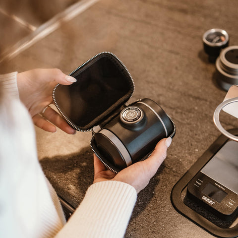 WACACO Picopresso-18g-basket highlights rich, syrupy extraction for cafe-style shots.