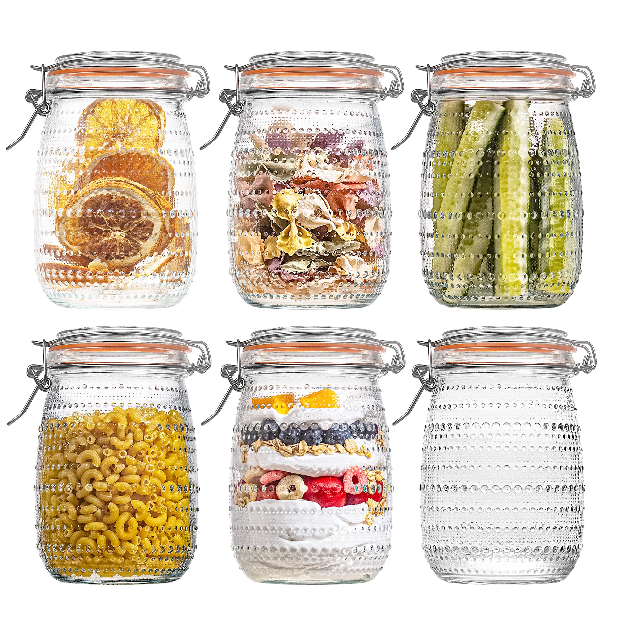 WACOI 32 oz wide-mouth mason jar for easy filling and labeling.