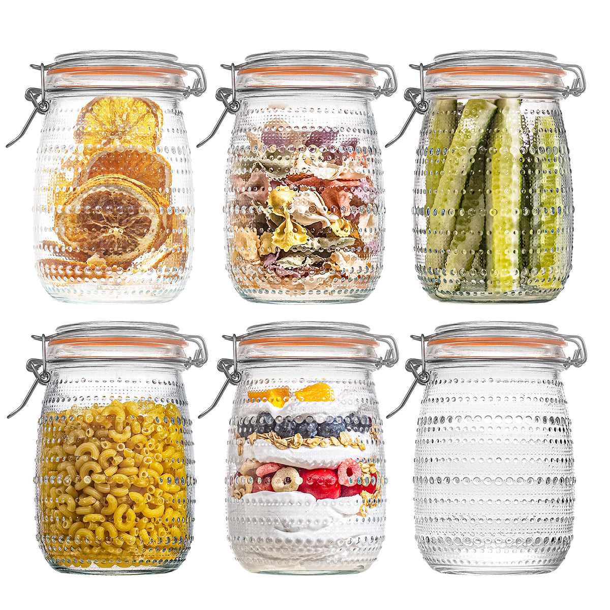 WACOI 32 oz wide-mouth mason jar for easy filling and labeling.