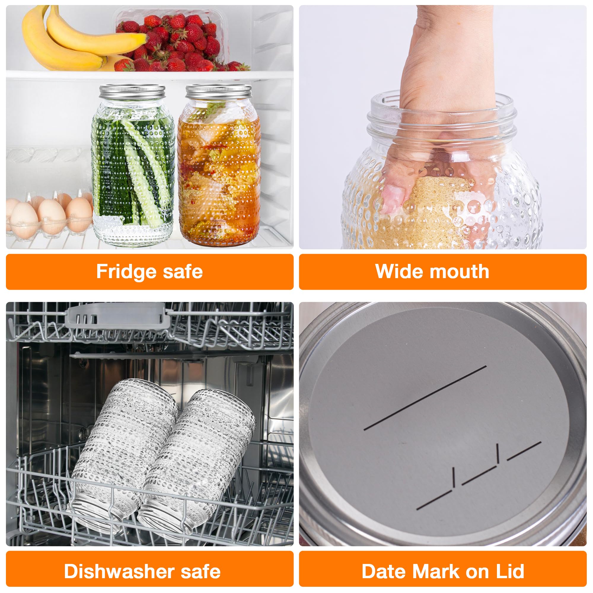 WACOI glass jar kitchen counter highlights versatile use in pantry organization