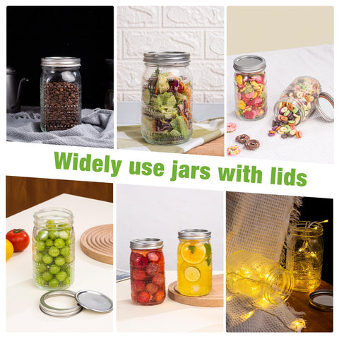 WACOI Mason Jars 32 oz for organized pantry storage and daily snacks