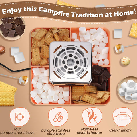 Ideal for movie nights and parties, smokeless and mess-free