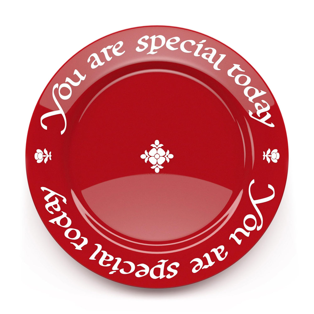 Waechtersbach You Are Special Today red plate celebrating milestones at the table