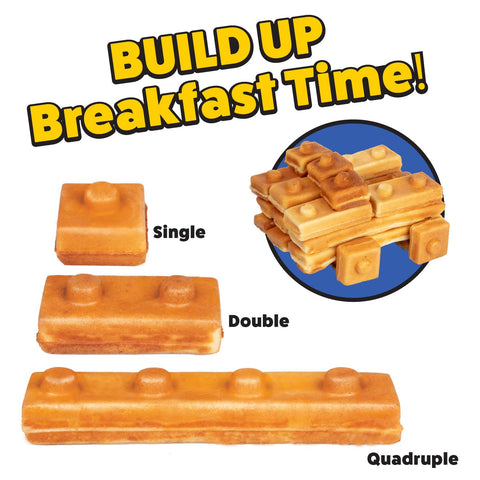 Waffle Wow! 14 mini brick waffles ready for stacking.