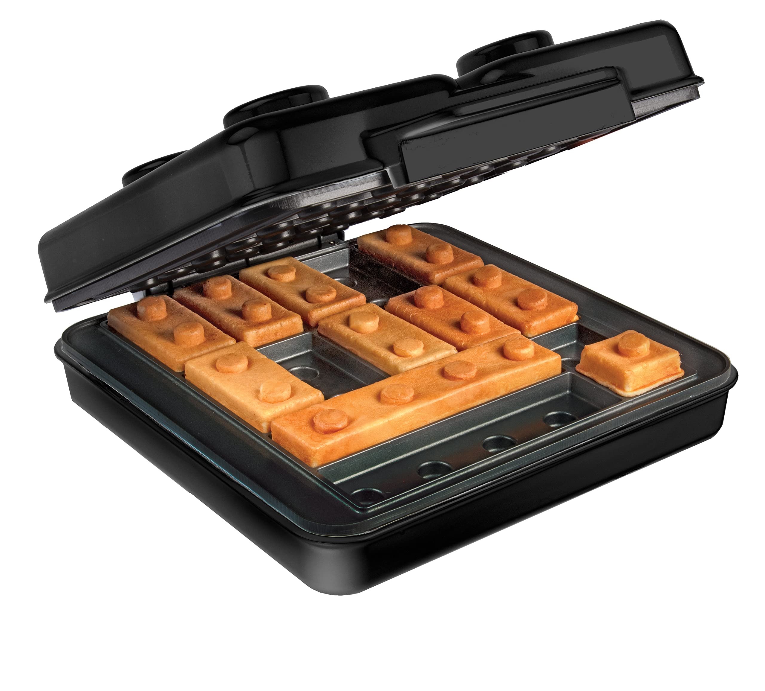 Waffle Wow brick plates 10x13 inches support versatile brick waffles.