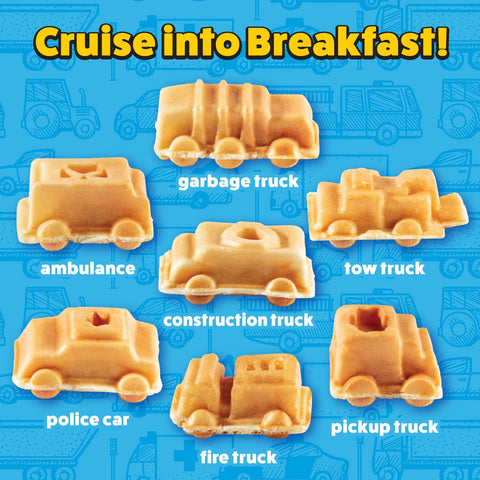 Waffle Wow firetruck waffle shape adds excitement to weekend breakfasts