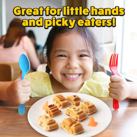 Waffle Wow garbage truck waffle shape inspires creative kid meals