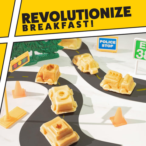 Waffle Wow tow truck waffle shape sparks breakfast fun and imagination