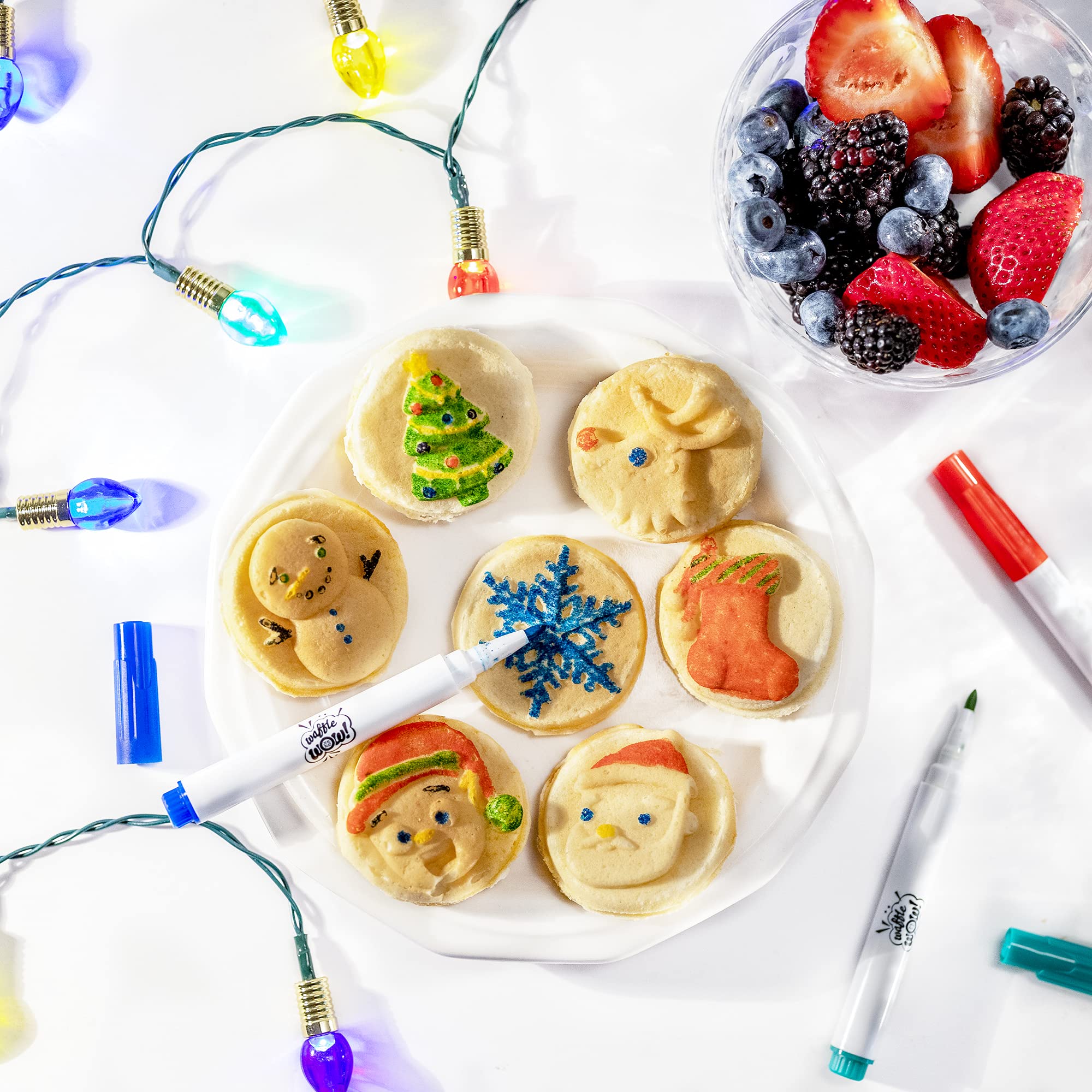 Waffle Wow elf design waffle fostering playful kitchen creativity