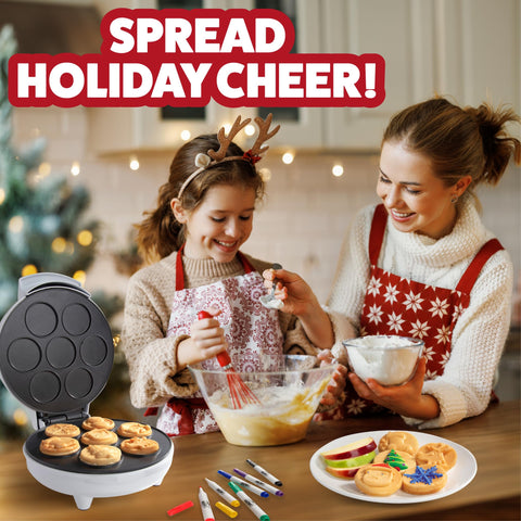 Waffle Wow reindeer design waffle ready for holiday breakfast fun