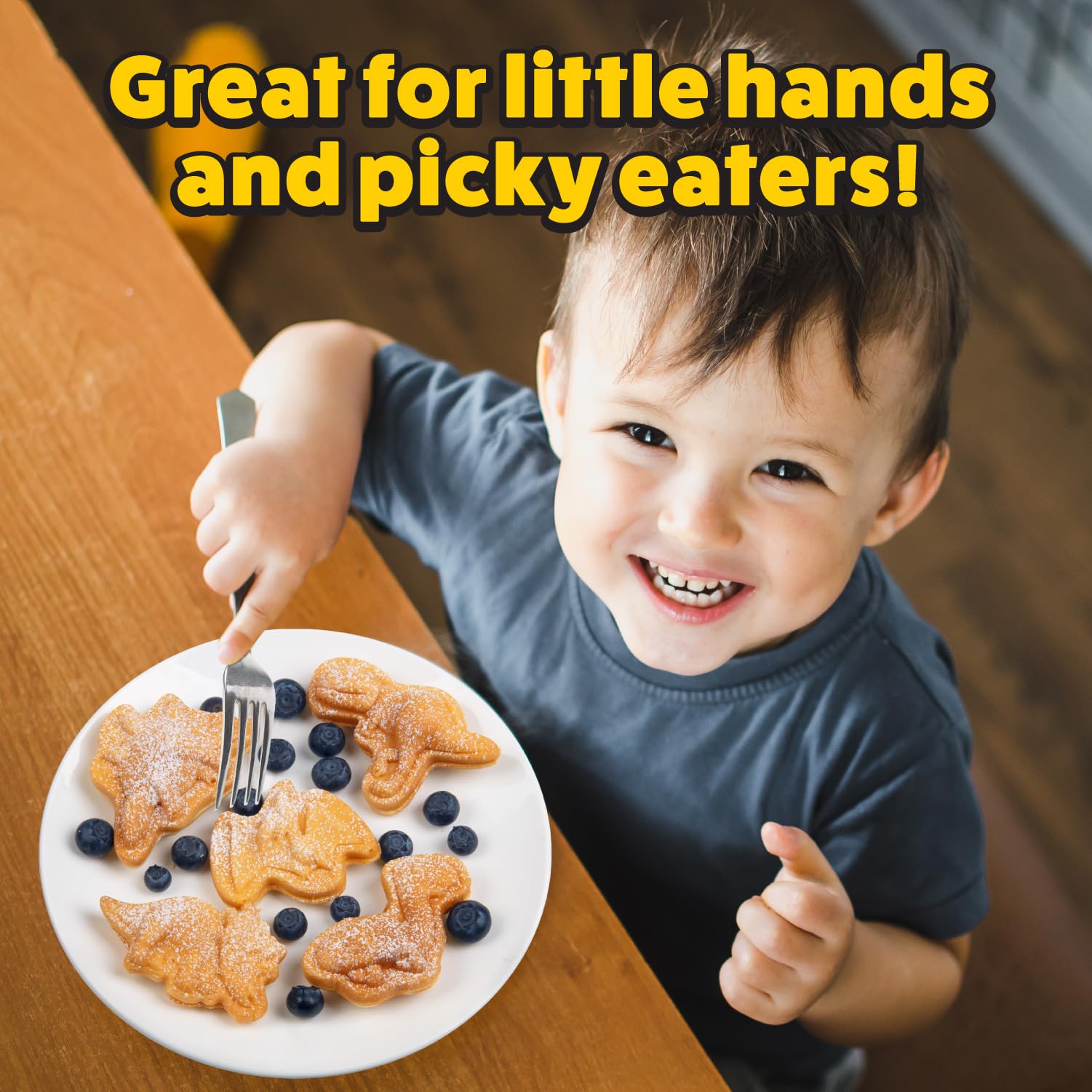 Durable Waffle Wow construction and coating for repeated fun.
